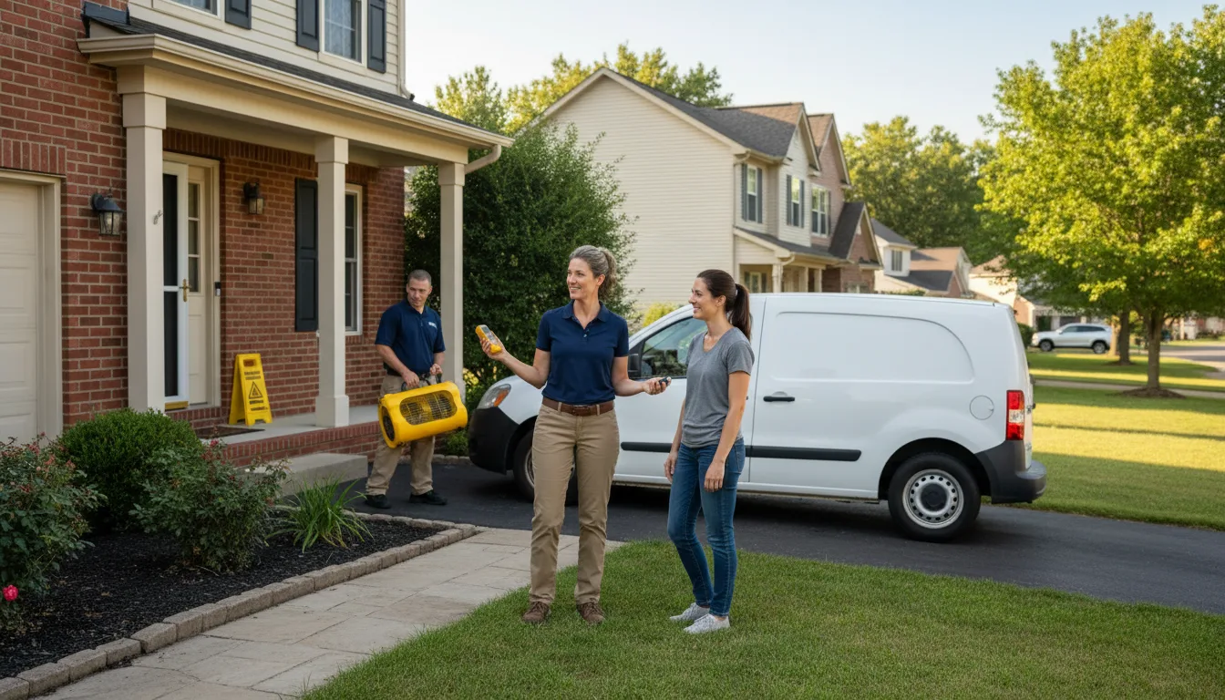 Residential water damage restoration in Palmer, NE